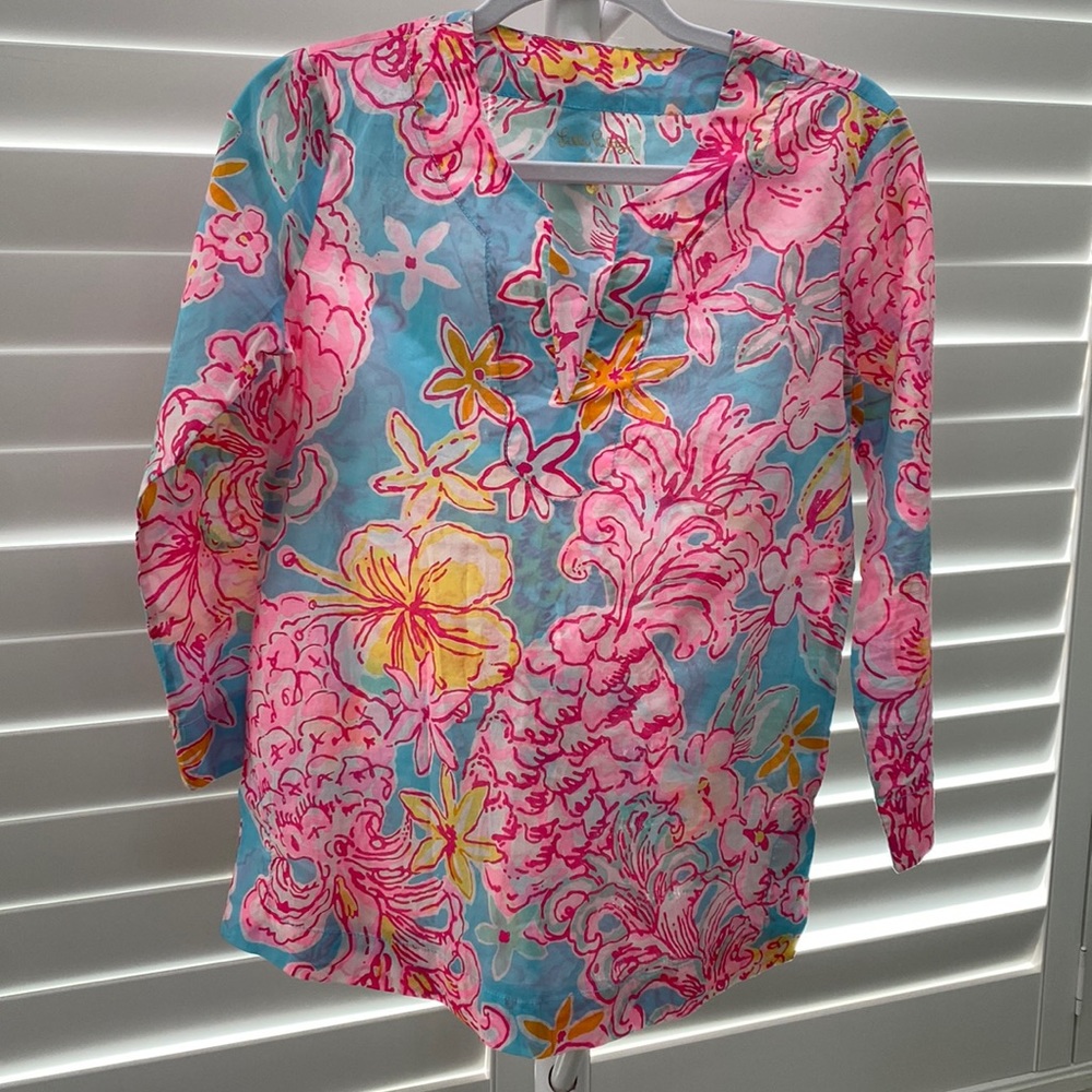 Lilly Pulitzer womens Amelia island Tunic size xs